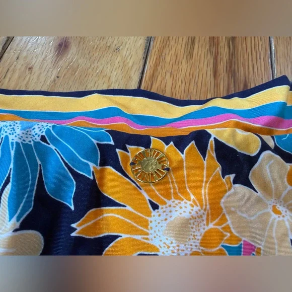 Sunshine 79 Multicolor Floral and Stripe Bikini Bottoms Women’s Size 10 NWT - Picture 10 of 12